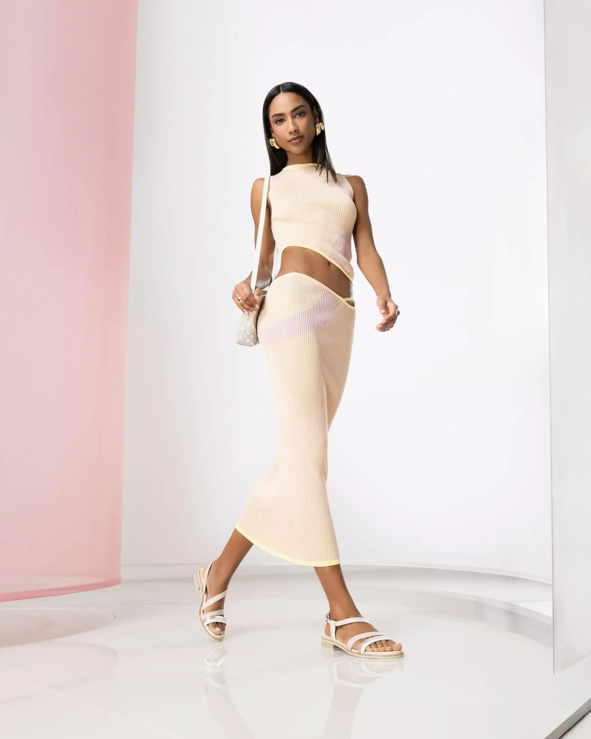 Sandali Donna in Pelle e Materiale Tecnico