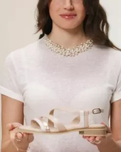 Sandali Donna in Pelle e Materiale Tecnico