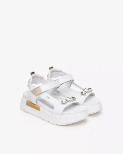 Sandali Donna in Pelle e Materiale Tecnico