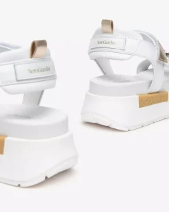 Sandali Donna in Pelle e Materiale Tecnico
