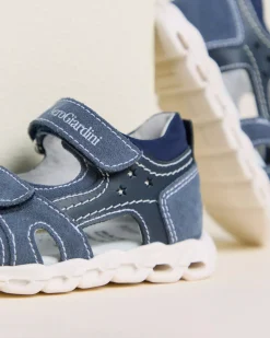 Sandali Junior da Bambino in Camoscio, Pelle e Tela