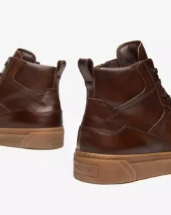 Sneakers Alta Uomo in Pelle
