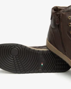 Sneakers Alta Uomo in Pelle