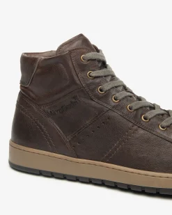 Sneakers Alta Uomo in Pelle