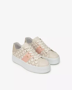 Sneakers Donna in Pelle e Materiale Tecnico
