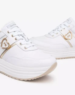 Sneakers Donna in Pelle e Materiale Tecnico