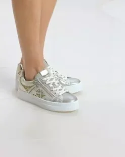 Sneakers Donna in Pelle e Materiale Tecnico