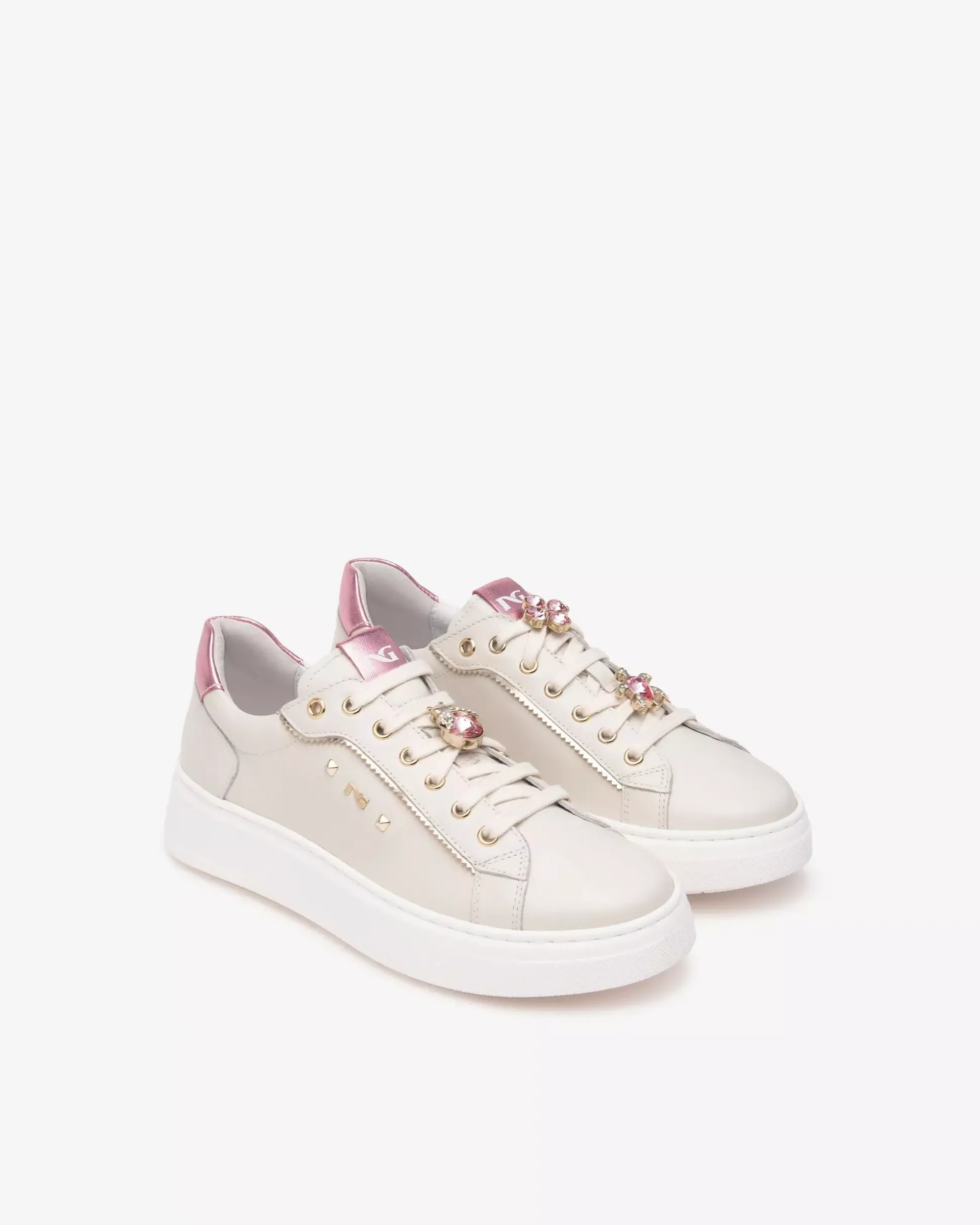 Sneakers Donna in Pelle e Materiale Tecnico