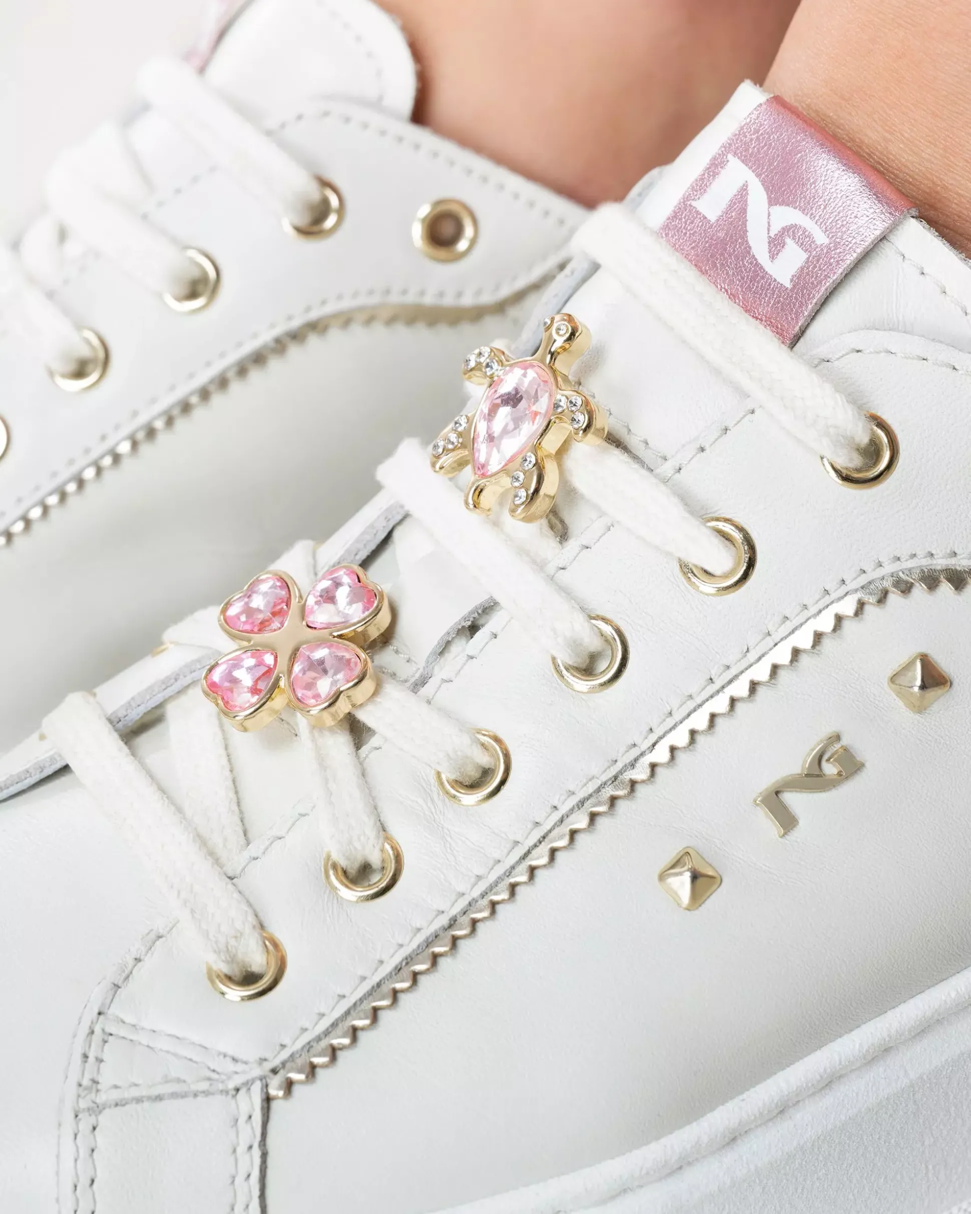 Sneakers Donna in Pelle e Materiale Tecnico