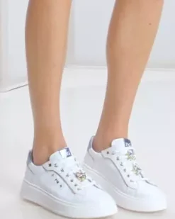 Sneakers Donna in Pelle e Materiale Tecnico