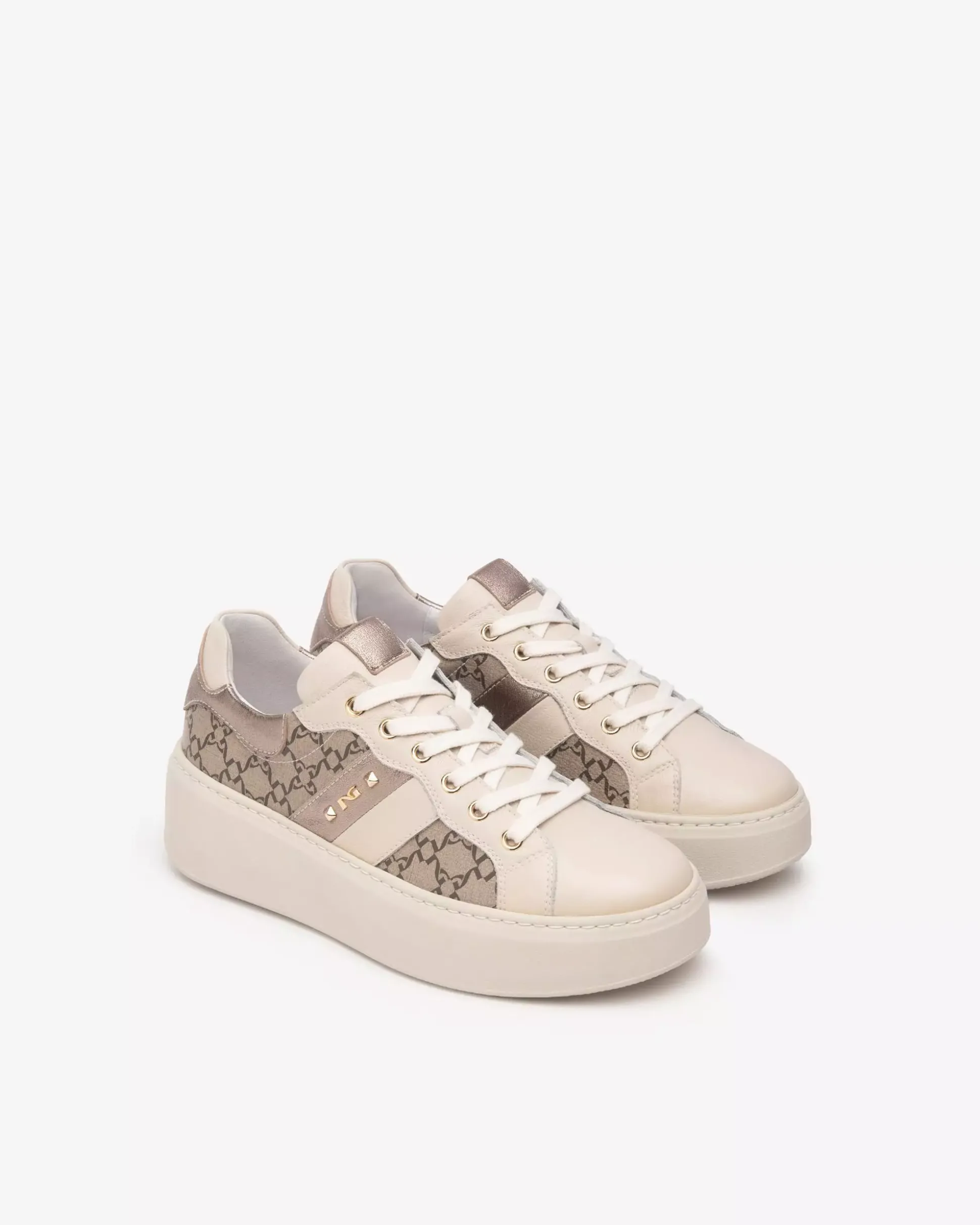 Sneakers Donna in Pelle e Materiale Tecnico