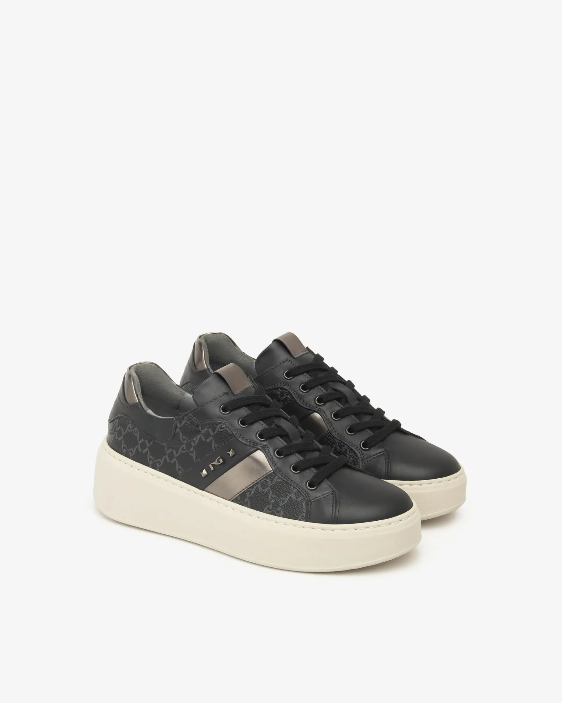 Sneakers Donna in Pelle, Materiale Tecnico e Suede