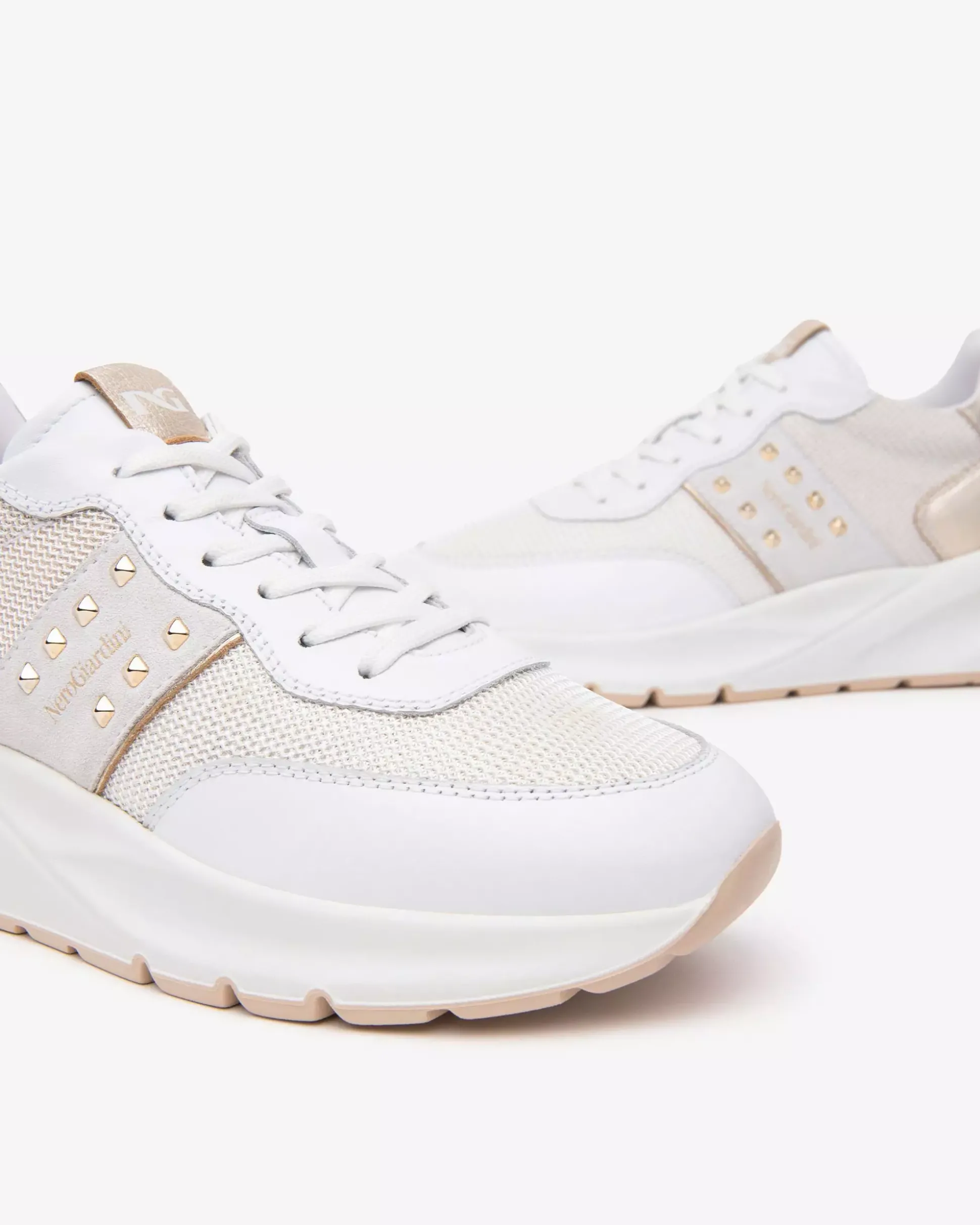 Sneakers Donna in Pelle, Tela e Materiale Tecnico