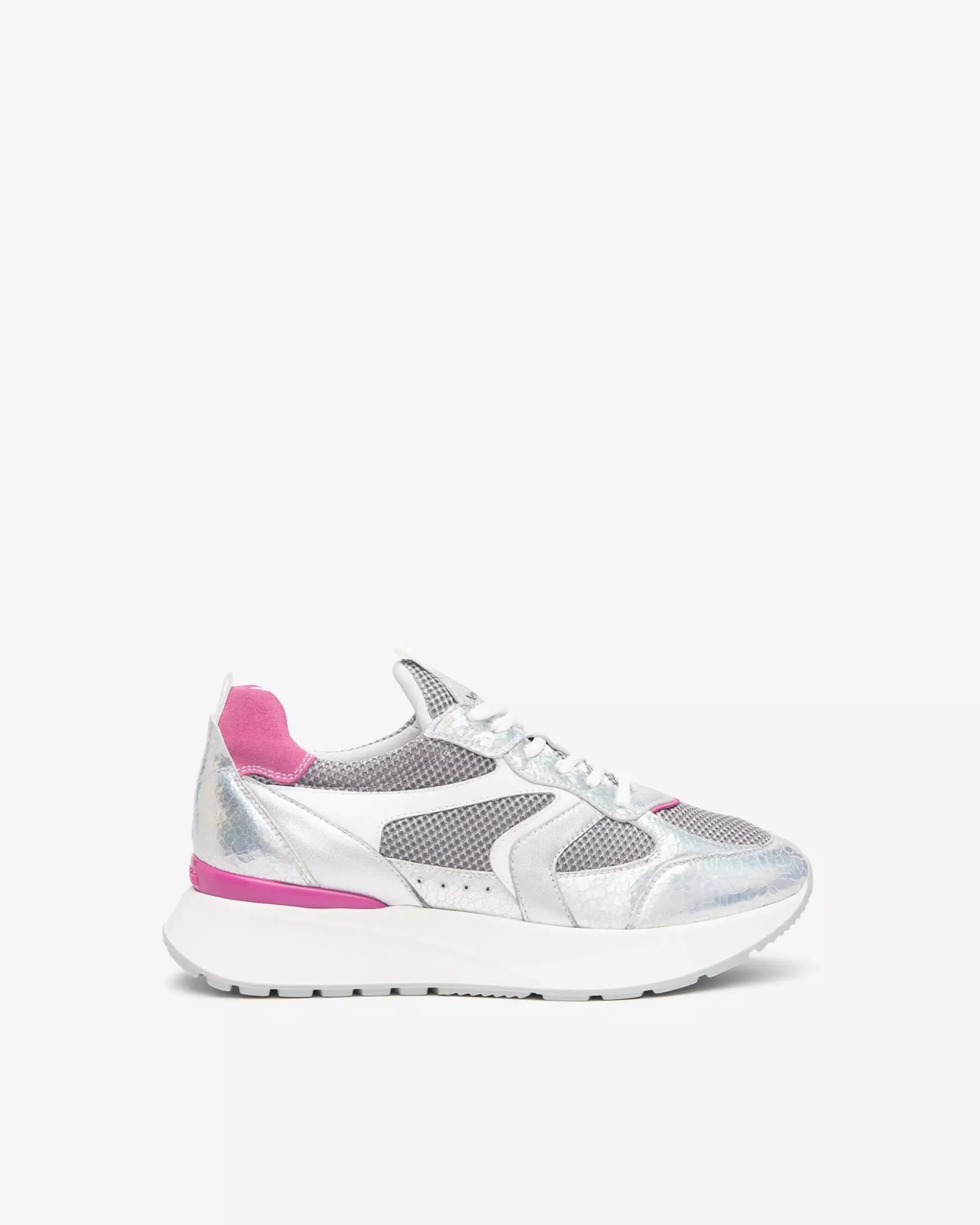 Sneakers Donna in Pelle, Tela e Suede
