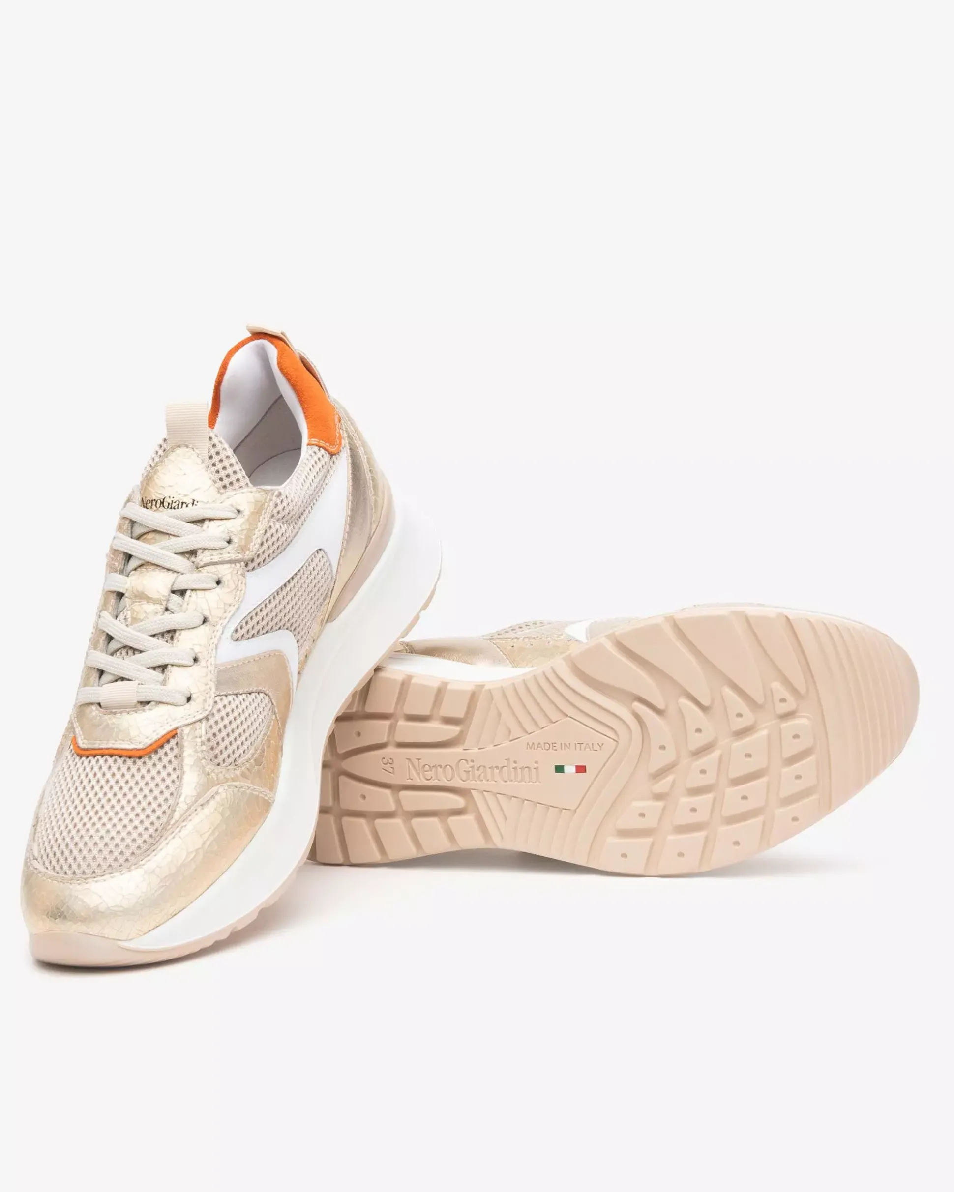 Sneakers Donna in Pelle, Tela e Suede