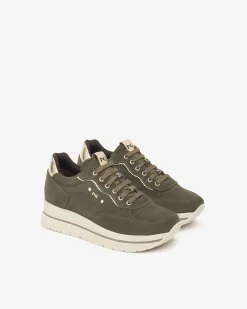 Sneakers Donna in Suede e Materiale Tecnico