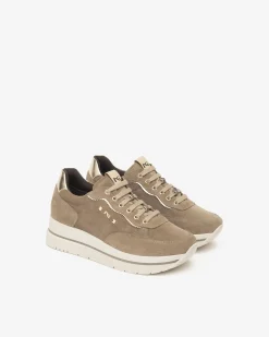 Sneakers Donna in Suede e Materiale Tecnico