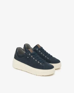 Sneakers Donna in Suede, Pelle  e Materiale Tecnico