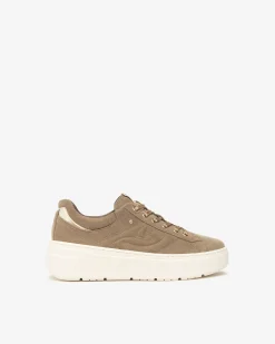 Sneakers Donna in Suede, Pelle e Materiale Tecnico