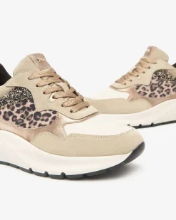 Sneakers Donna in Suede, Pelle e Materiale Tecnico
