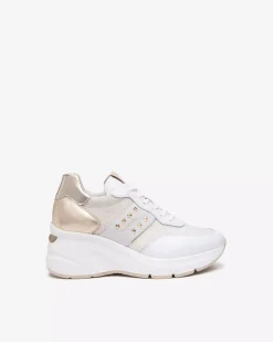 Sneakers Donna in Suede, Tela e Materiale Tecnico