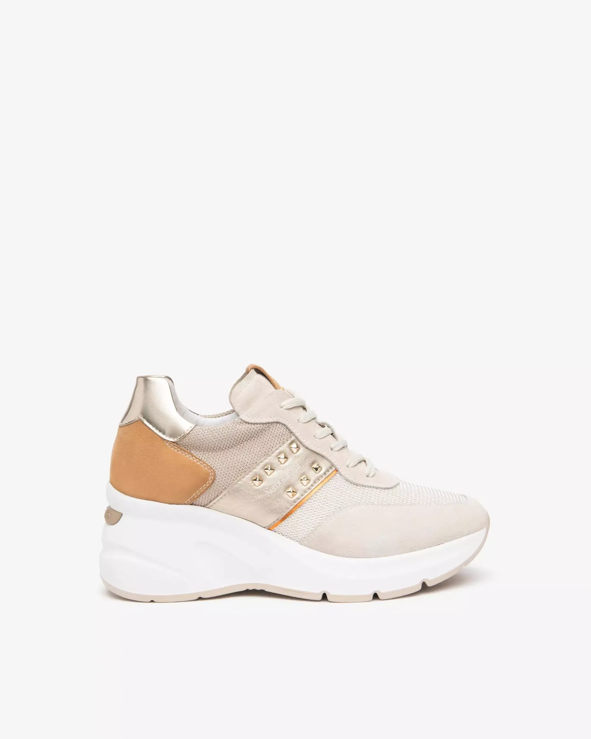 Sneakers Donna in Suede, Tela e Materiale Tecnico