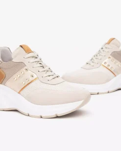 Sneakers Donna in Suede, Tela e Materiale Tecnico