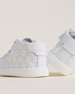 Sneakers Junior da Bambina in Tessuto e Pelle
