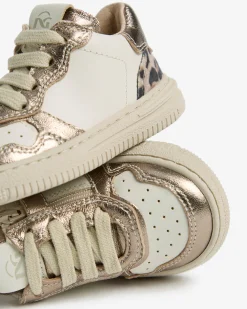 Sneakers Junior da Bambina in Pelle e Materiale Tecnico