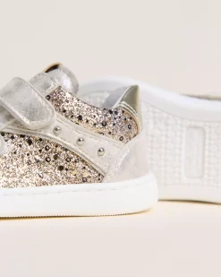 Sneakers Junior da Bambina in Materiale Tecnico e Tessuto