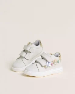Sneakers Junior da Bambina in Pelle e Materiale Tecnico