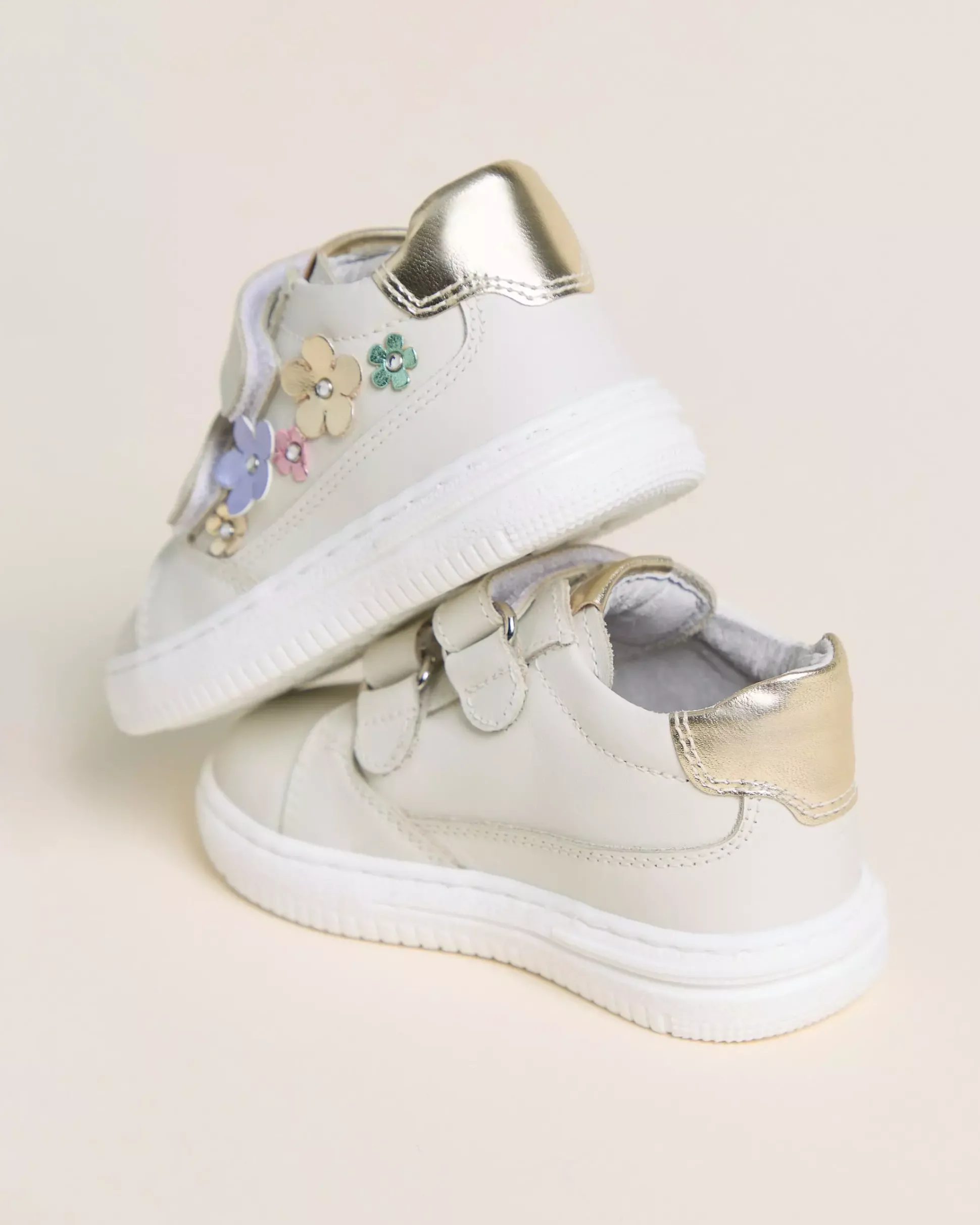 Sneakers Junior da Bambina in Pelle e Materiale Tecnico