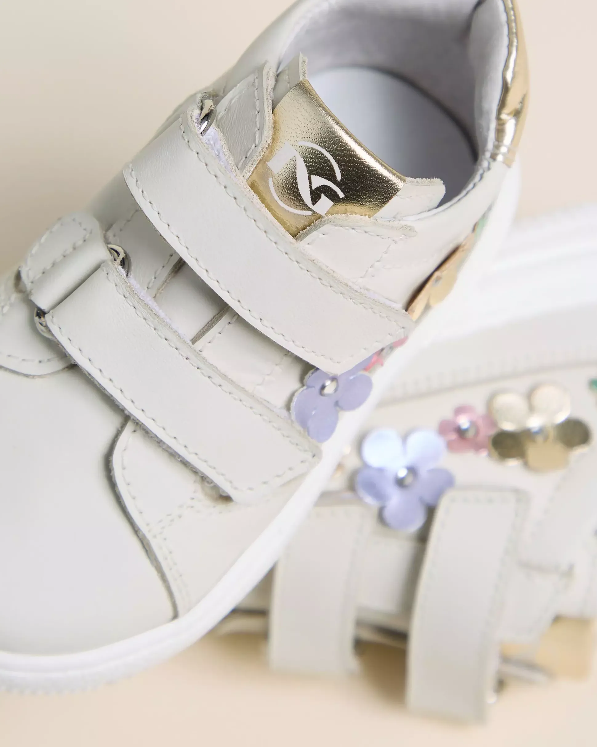 Sneakers Junior da Bambina in Pelle e Materiale Tecnico