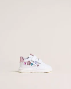 Sneakers Junior da Bambina in Pelle e Materiale Tecnico
