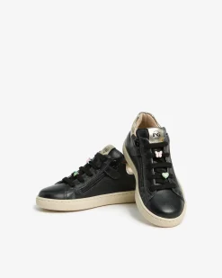 Sneakers Junior da Bambina in Pelle e Materiale Tecnico