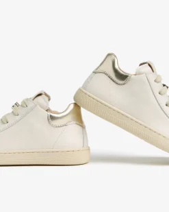 Sneakers Junior da Bambina in Pelle e Materiale Tecnico