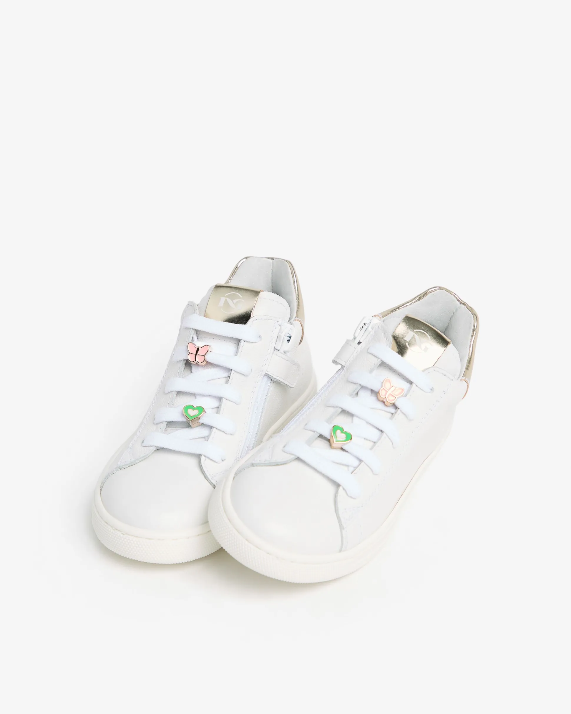 Sneakers Junior da Bambina in Pelle e Materiale Tecnico