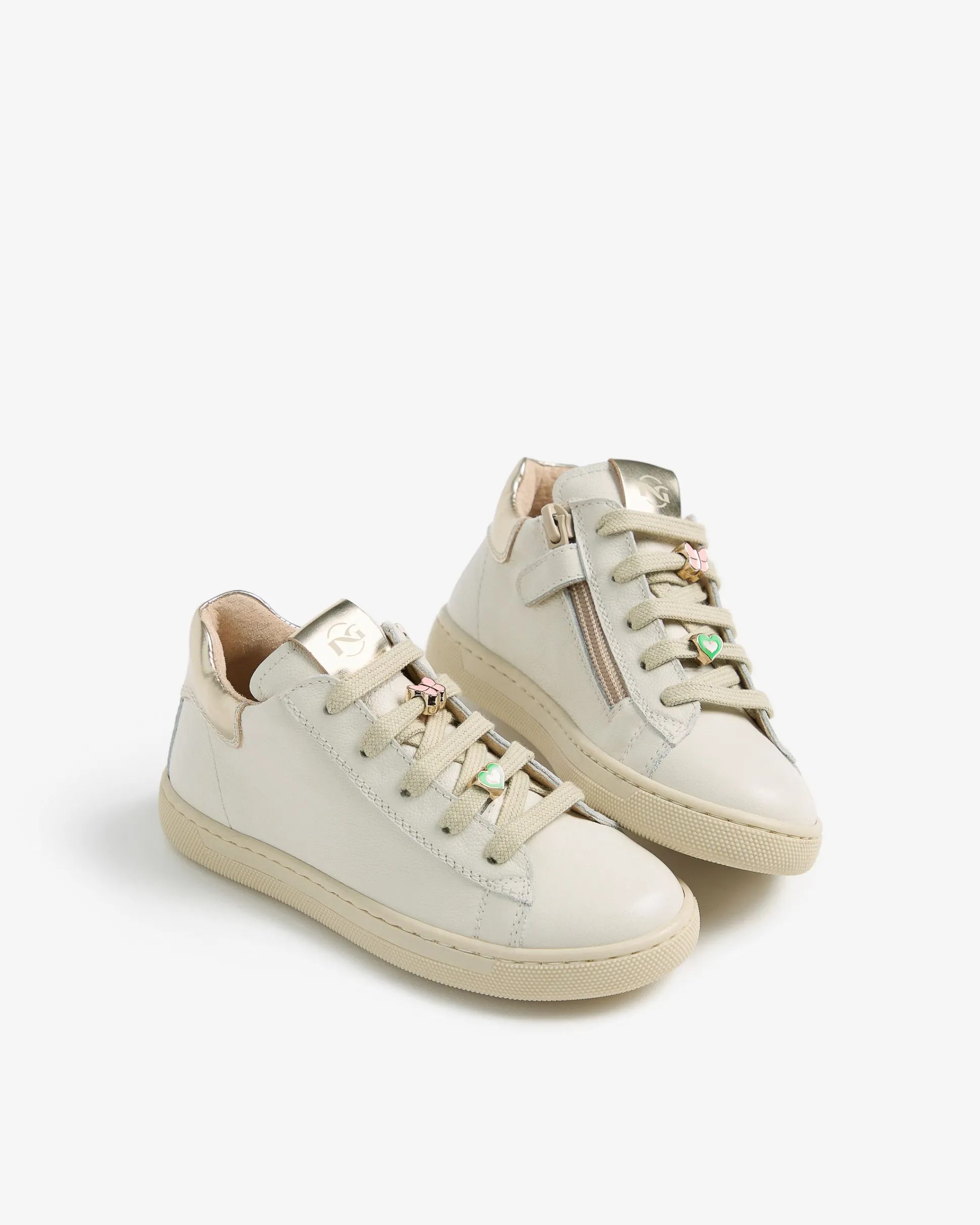 Sneakers Junior da Bambina in Pelle e Materiale Tecnico