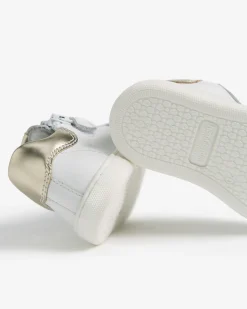 Sneakers Junior da Bambina in Pelle e Materiale Tecnico