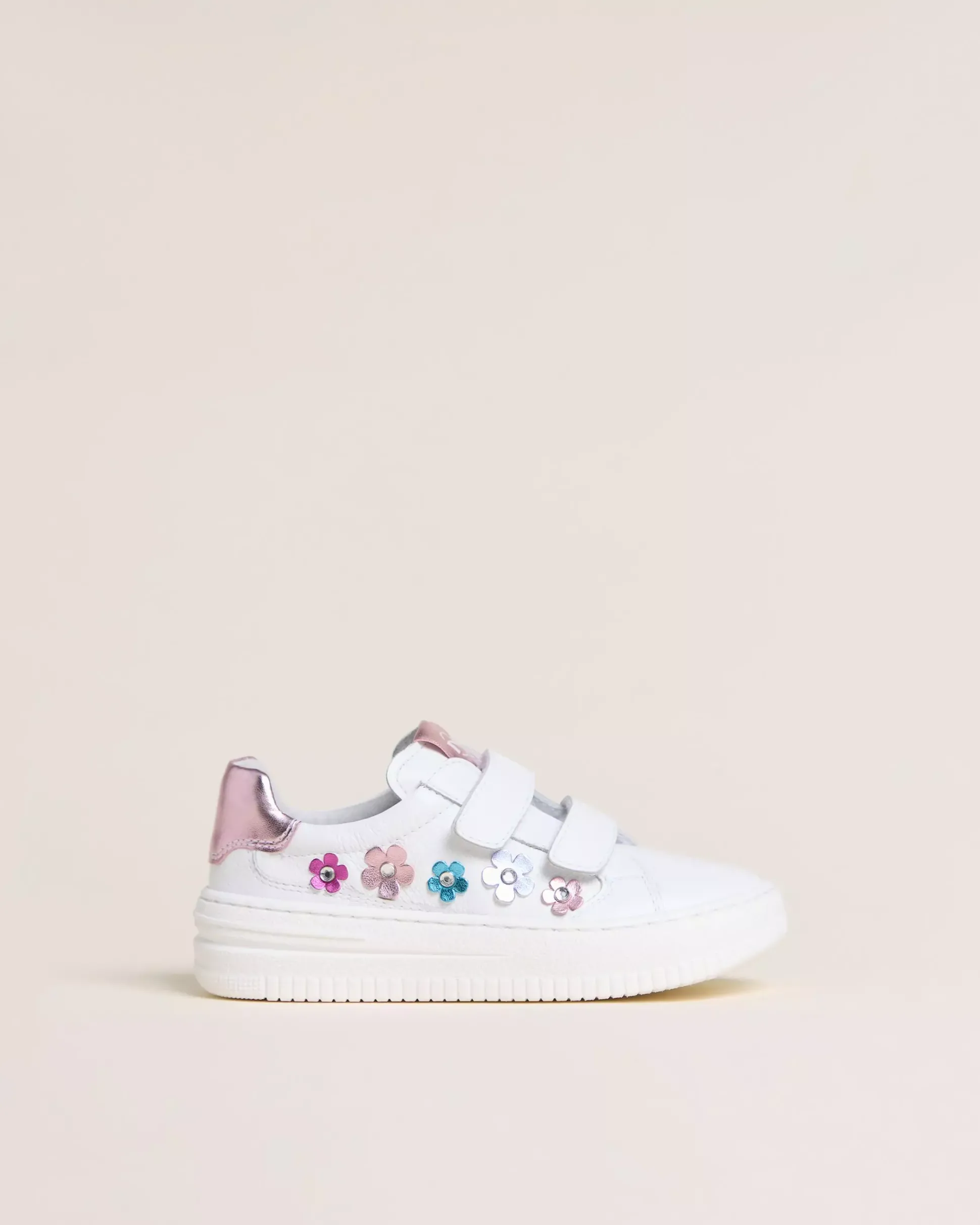 Sneakers Junior da Bambina in Pelle e Materiale Tecnico