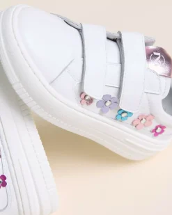 Sneakers Junior da Bambina in Pelle e Materiale Tecnico