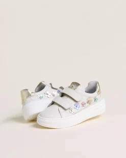 Sneakers Junior da Bambina in Pelle e Materiale Tecnico