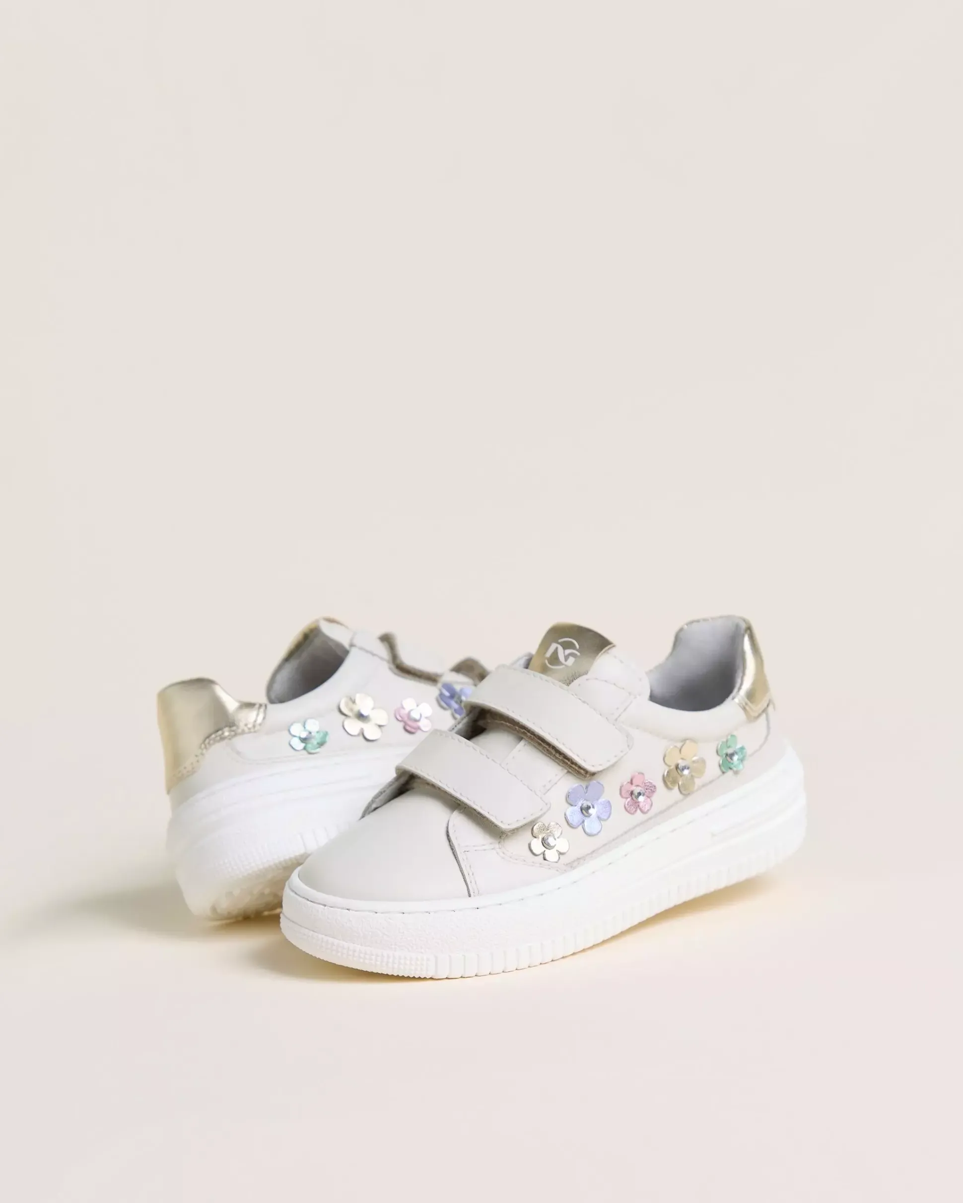 Sneakers Junior da Bambina in Pelle e Materiale Tecnico