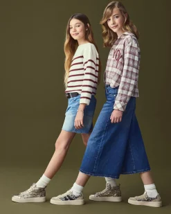 Sneakers Teen da Ragazza in Pelle e Tessuto