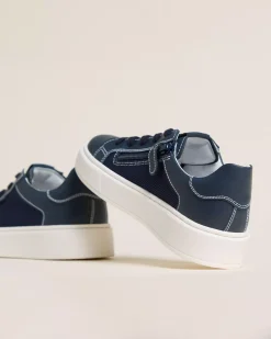 Sneakers Teen da Ragazzo in Pelle e Tela