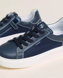 Sneakers Teen da Ragazzo in Pelle e Tela