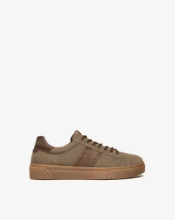 Sneakers Uomo in Camoscio e Pelle