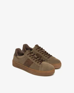Sneakers Uomo in Camoscio e Pelle
