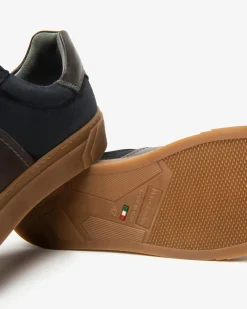 Sneakers Uomo in Camoscio e Pelle