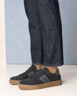 Sneakers Uomo in Camoscio e Pelle